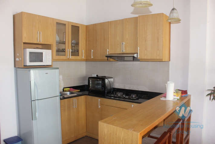 Two bed balcony apartment for rent on To Ngoc Van, Tay Ho, Hanoi